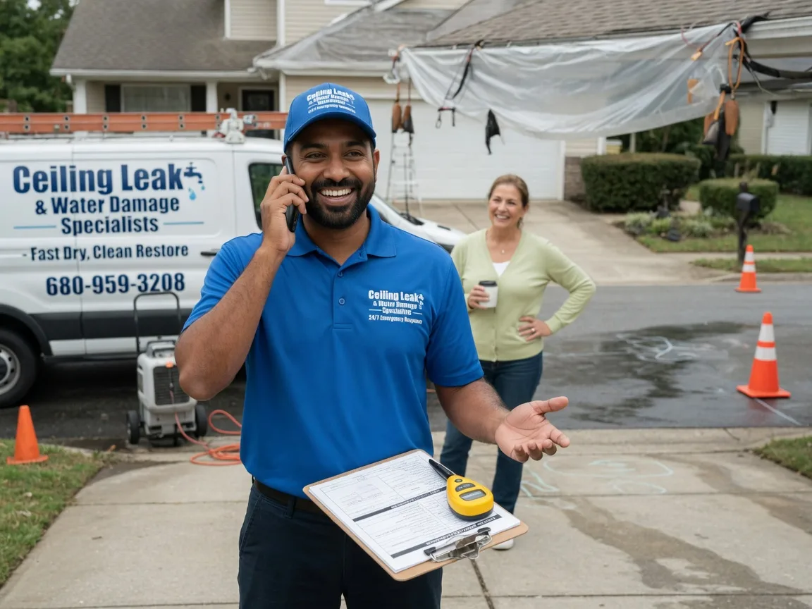 Ceiling Leak Cleanup Calliham, TX FAQs